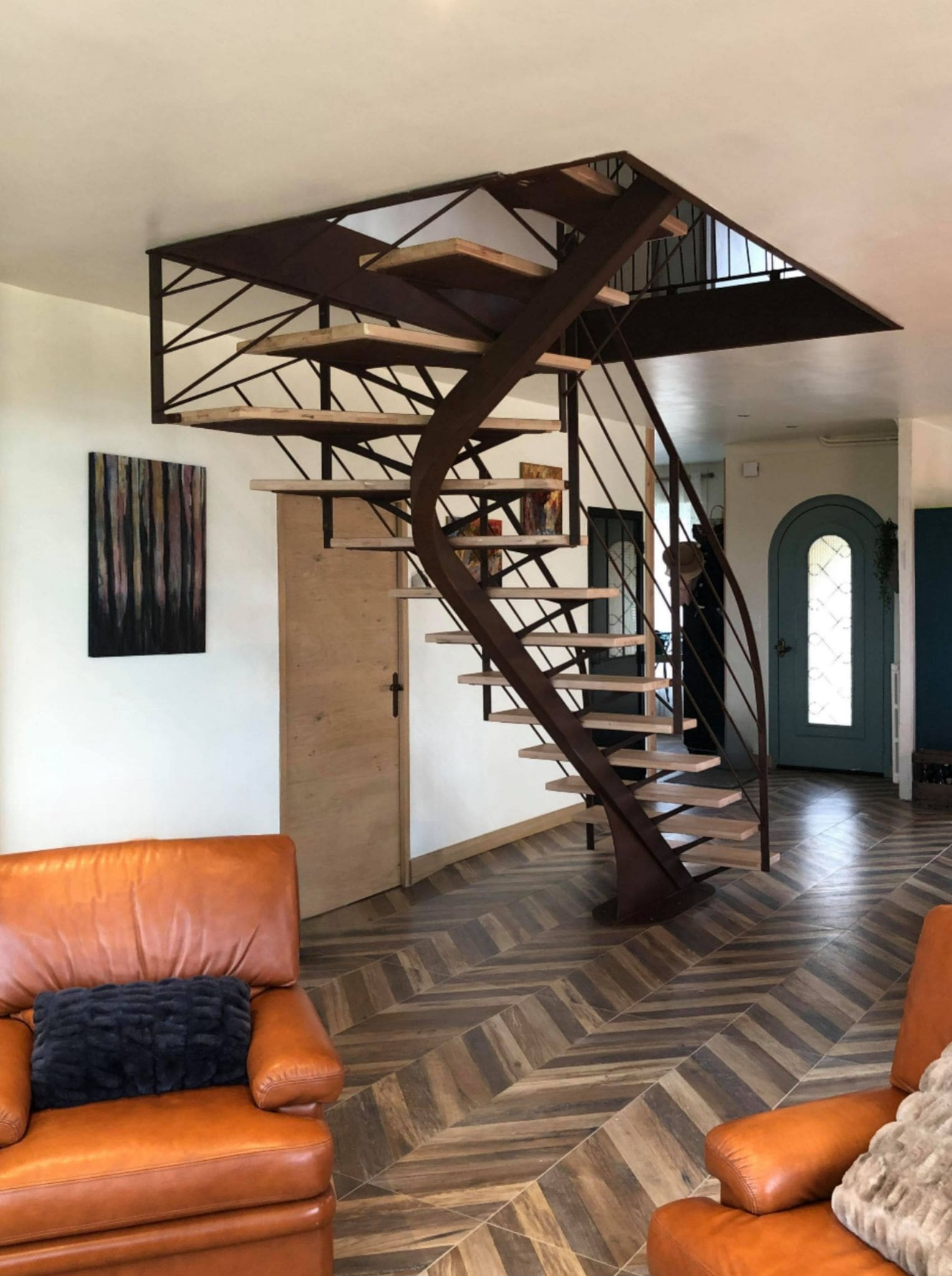 escalier-interieur-atelier-steel-concept-sur-mesure-briec-rouille-bois